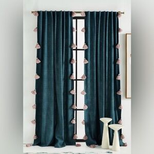 Anthropologie Mindra Striped Curtains 50" X 108"